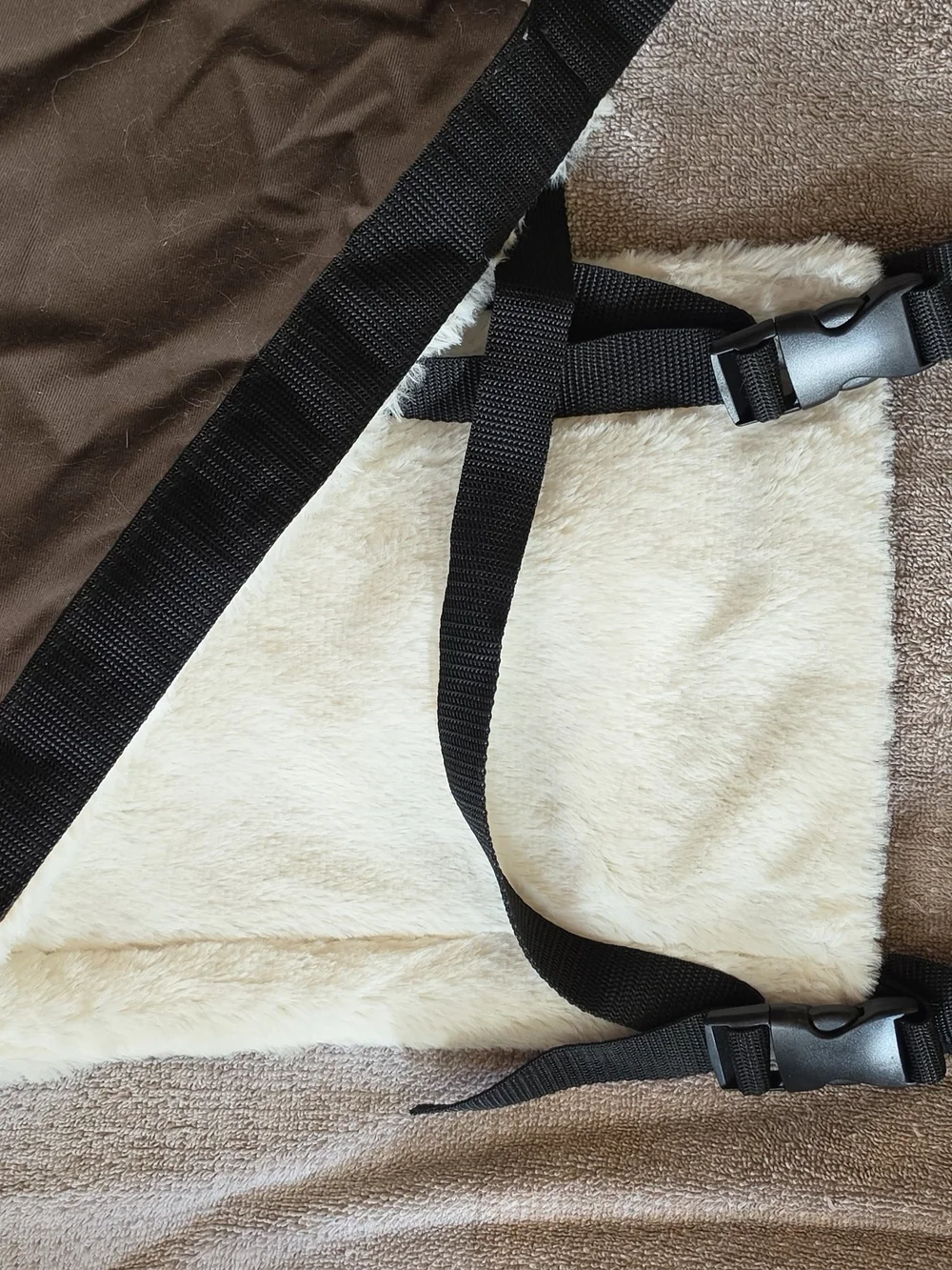 Drs Foster & Smith Dog Lift Harness Sling Large Brown Fleece Lined